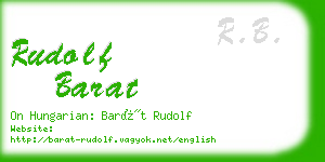 rudolf barat business card